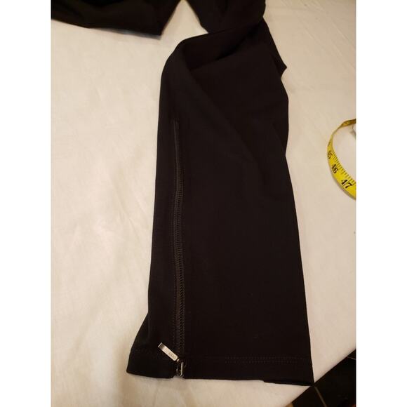 Eileen Fisher Elastic Waist Black Pants with Zipper Slits X Large Minimalist - Picture 7 of 11